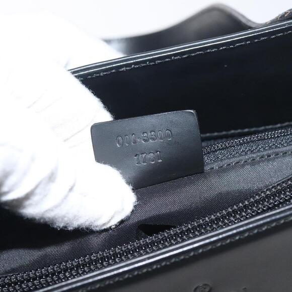 GUCCI Shoulder Bag Leather Black Silver - Picture 13 of 13